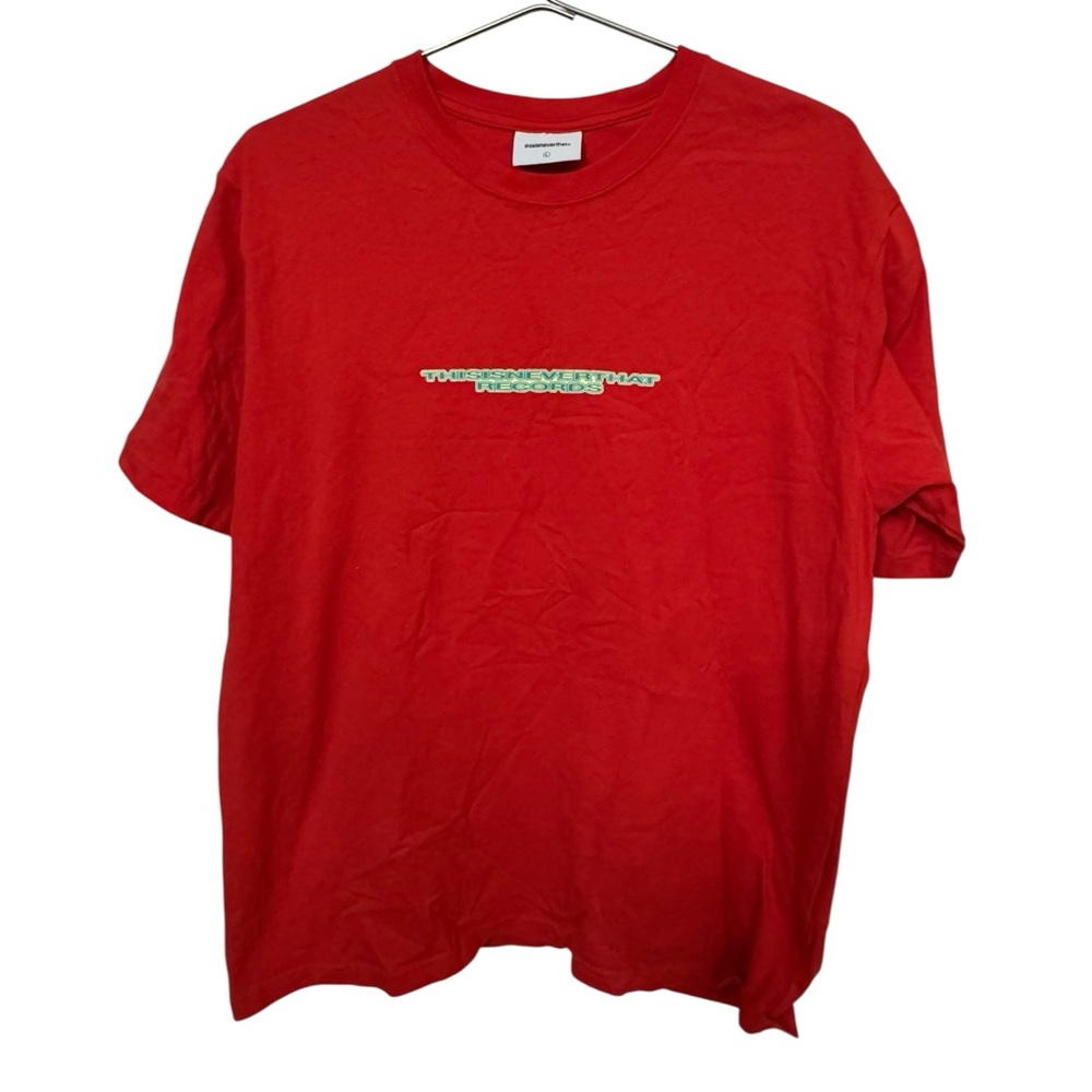 This Is Never That Records Locals DJ Men’s L Graphic Red T-Shirt High End